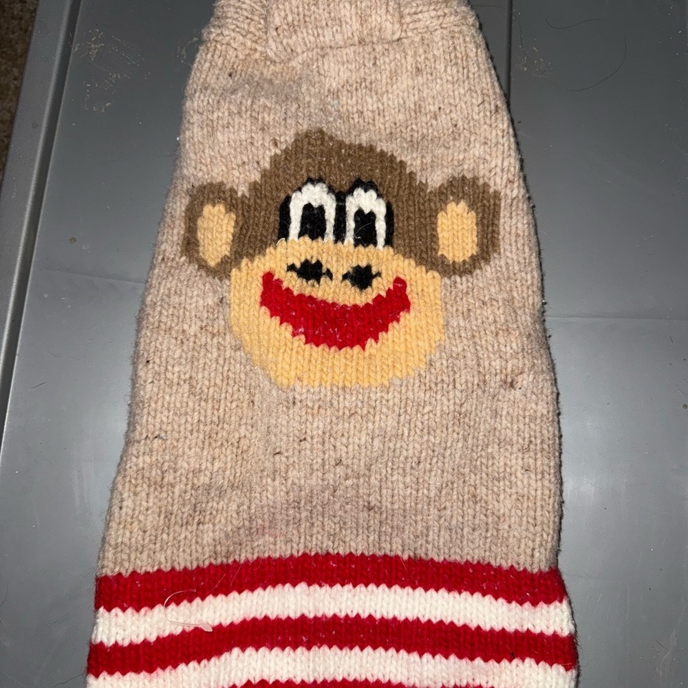 Medium Sized Dog Sock Monkey Sweater